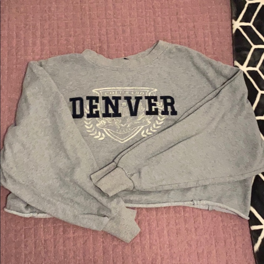 Cropped Colorado Denver crewneck